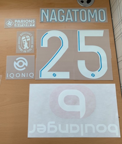 [Bomb Sale!] NAGATOMO 25 + BOULANGER Sponsor+IQONIQ Sponsor+ Parions Sport + COMME UN SEUL OM / 마르세유 어웨이 2020/21