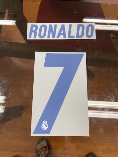 Ronaldo 7 오피셜 마킹 네임세트 / 레알마드리드 홈 2016/17 (2019년 재생산판)