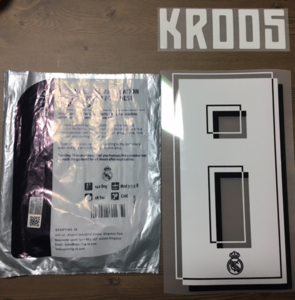 KROOS 8 오피셜 마킹 네임세트 / 레알마드리드 어웨이, 서드 2015/16