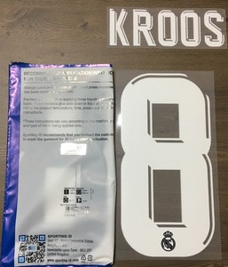 KROOS 8 오피셜 마킹 네임세트 / 레알마드리드 UCL, 컵대회 어웨이,서드 2017/18