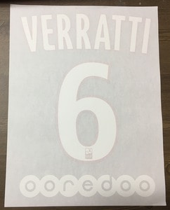VERRATTI 6 오피셜 마킹 네임세트 / PSG 홈 2014/18