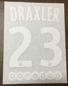 DRAXLER 23 오피셜 마킹 네임세트 / PSG 홈 2016/18