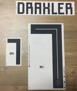 [Only for Self Print Customer] Draxler 7 오피셜 마킹 네임세트 / 독일 홈 2017/19 (러시아 월드컵)