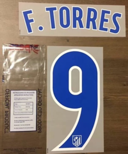 F.Torres 9 오피셜 마킹 네임세트 / 아틀레티코 마드리드 홈 라리가 2016/17