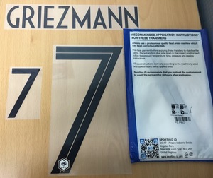 Griezmann 7 오피셜 마킹 네임세트 / 프랑스 어웨이 2018/19 (러시아 월드컵)