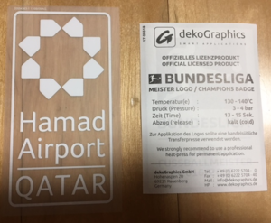 [Last 1] 분데스리가 오피셜 마이스터패치 2016/2017+HAMAD Airport 오피셜스폰서로고 for 바이에른 뮌헨 2017/18