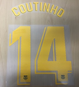 [Bomb Sale!] Coutinho 14 오피셜 마킹 네임세트 / FC 바르셀로나 홈 선수지급용 2018/21
