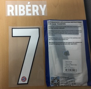 Ribéry 7 오피셜 마킹 네임세트 / 바이에른 뮌헨 홈 2018/19