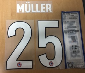 Müller 25 오피셜 마킹 네임세트 / 바이에른 뮌헨 홈 2018/19