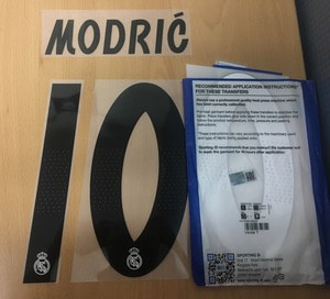 [해당시즌 레알마드리드 UCL패치세트 함께 필수구매] Modric’ 10 오피셜 마킹 네임세트 / 레알마드리드 UCL, 컵대회 홈 2018/19