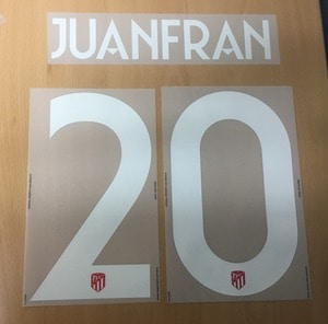 [LAST 1] JUANFRAN 20 오피셜 마킹 네임세트 / 아틀레티코 마드리드 홈 UCL 2017/20