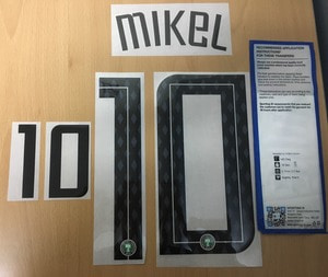MIKEL 10 오피셜 마킹 네임세트 / 나이지리아 홈 2018/19 (러시아 월드컵)