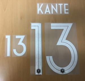 KANTE 13 오피셜 마킹 네임세트 / 프랑스 홈 2018/19 (러시아 월드컵)