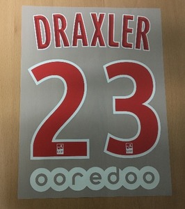 DRAXLER 23 오피셜 마킹 네임세트 / PSG 홈 2018/19 (리게앙)