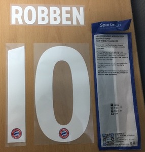Robben 10 오피셜 마킹 네임세트 / 바이에른 뮌헨 UCL 서드 2018/19