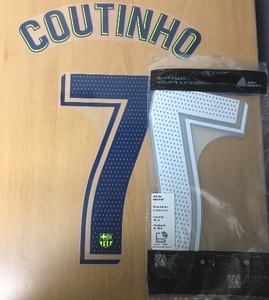 [Only for Self Print Customer] Coutinho 7 오피셜 마킹 네임세트 / FC 바르셀로나 어웨이 선수지급용 2018/19