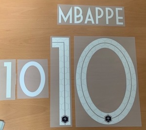 [Hot Sale!] MBAPPE 10 오피셜 마킹 네임세트 / 프랑스 홈 2018/19 (Two Star)