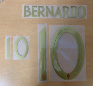 [Hot Sale!] Bernardo 10 오피셜 마킹 네임세트 / 포르투갈 홈 2018/19 (러시아 월드컵)