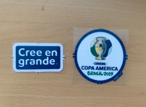 [Hot Sale!] 코파아메리카 COPA AMERICA 2019 오피셜 플레이어패치세트 (Cree en Grande + Copa America Brazil 2019)