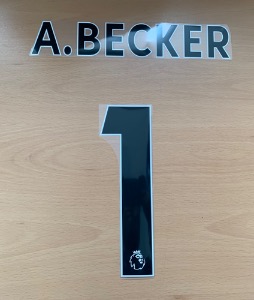 A.BECKER 1  오피셜 프리미어리그 플레이어사이즈 마킹 네임세트(네임블록) / 리버풀 GK 어웨이 2019/21