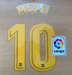 [Last 5 Set !] MESSI 10 오피셜 마킹 네임세트 / FC 바르셀로나 홈 선수지급용 2017/18+LA LIGA