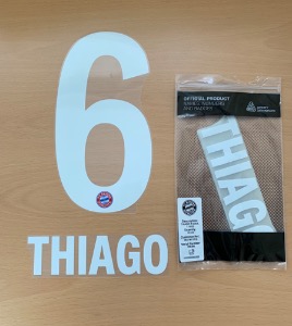 [Hot Sale!] Thiago 6 오피셜마킹 네임세트 / 바이에른 뮌헨 홈 2019/21