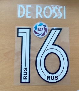DE ROSSI 16 오피셜 마킹 네임세트+ 아르헨티나슈퍼리가 뱃지 / 보카주니어스 홈 2019/20