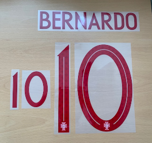 [Hot Sale!] Bernardo 10 오피셜 마킹 네임세트 / 포르투갈 어웨이  2018/19 (러시아 월드컵)