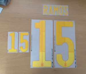 [Bomb Sale!] RAMOS 15 오피셜 마킹 네임세트 / 스페인 홈 2019/21