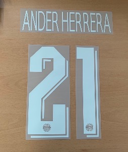 ANDER HERRERA 21 오피셜 마킹 네임세트 / PSG 홈/4th 2019/20 (UCL)