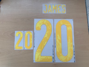 [Bomb Sale!] JAMES 20 오피셜 마킹 네임세트 / 웨일즈 홈 2019/21 (유로 2020)