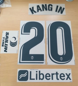 KANG IN 20 라리가 오피셜 마킹 네임세트+LIBERTEX + Sailun Tyre / 발렌시아 홈 2020/21