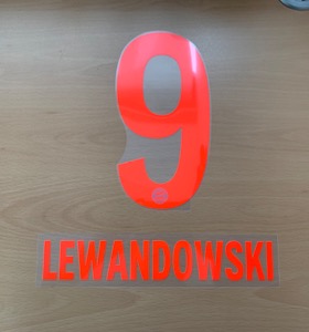 LEWANDOWSKI 9 오피셜 마킹 네임세트 / 바이에른 뮌헨 어웨이 2020/21