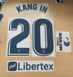 KANG IN 20 라리가 오피셜 마킹 네임세트+LIBERTEX + Sailun Tyre / 발렌시아 어웨이,서드 2020/21