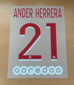ANDER HERRERA 21 오피셜 마킹 네임세트 / PSG 홈 2020/21 (LIGUE 1)