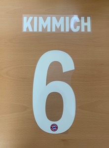 [챔스용 등판,소매 탈착불가] KIMMICH 6 오피셜 마킹 네임세트 / 바이에른 뮌헨 홈 2020/21