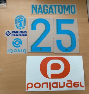 NAGATOMO 25 + BOULANGER Sponsor+IQONIQ Sponsor+ Parions Sport + COMME UN SEUL OM / 마르세유 홈 2020/21