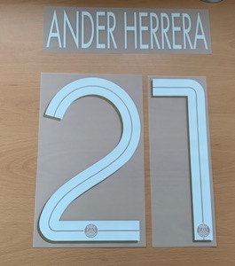 ANDER HERRERA 21 오피셜 마킹 네임세트 / PSG 서드 2020/21 (UCL)