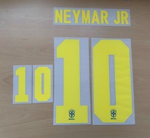 Neymar JR 10 오피셜 마킹 네임세트 / 브라질 어웨이 2020/21