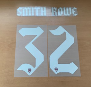 SMITH ROWE 32 오피셜 유로파리그 FA컵 카라바오컵 마킹 네임세트 / 아스날 홈 2020/21