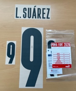 L.SUAREZ 9 오피셜 마킹 네임세트 / 우루과이 홈,어웨이 2020/21 (코파아메리카)