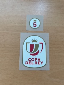 오피셜 COPA DEL REY Patch 2020/21+Winners 5 times Circle Badge for Sevilla 2020/21