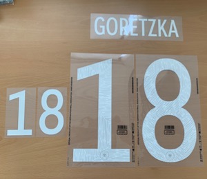 GORETZKA 18 오피셜 마킹 네임세트 / 독일 어웨이 2021/22 (유로 2020)