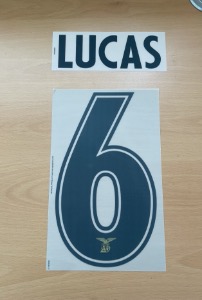 LUCAS 6 오피셜 마킹 네임세트 / 라치오 120주년 기념셔츠 , UCL 홈 2020/21