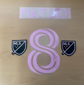 MATUIDI 8 오피셜 마킹 네임세트 / 인터마이애미 어웨이 2021 + MLS BADGE 세트