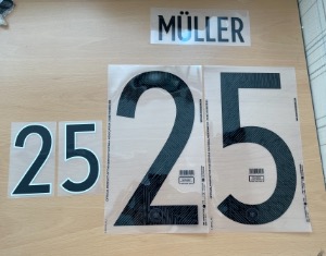 Müller 25 오피셜 마킹 네임세트 / 독일 홈 2020/21 (유로 2020)