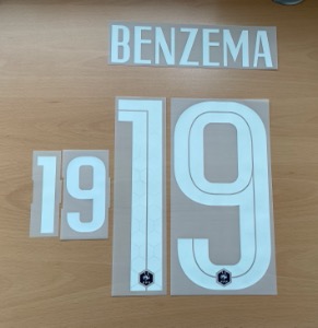 BENZEMA 19 오피셜 마킹 네임세트 / 프랑스 홈 2020/21