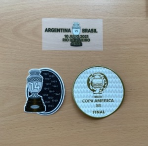 Final Official MDT + 코파아메리카 COPA AMERICA 2021 Final 오피셜 플레이어패치세트 (14 times Champions for Argentina + Copa America Final 2021)