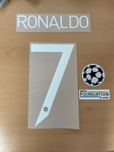 RONALDO 7 오피셜 컵대회용 네임세트+Foundation + UCL Starball / 맨체스터 유나이티드 홈 2021/22