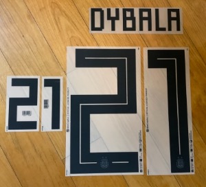 [Only for Self Print Customer] Dybala 21 오피셜 마킹 네임세트 / 아르헨티나 홈 2017/19 (러시아 월드컵)